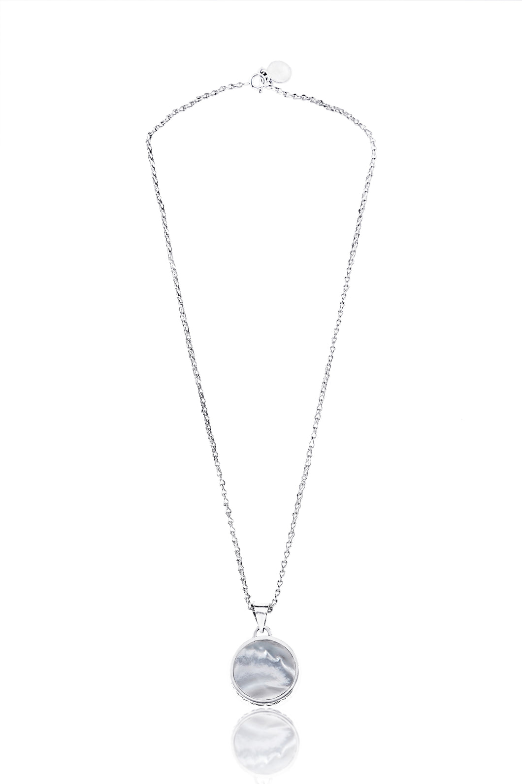 Round Double face Sun and Halo Necklace