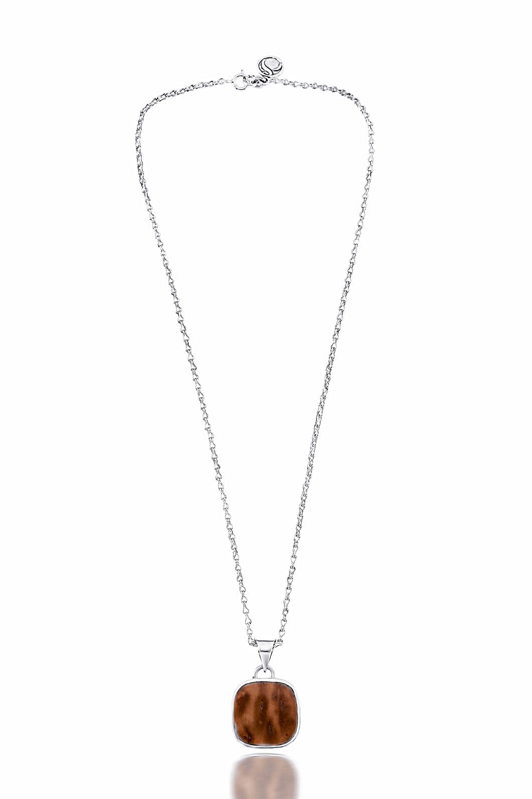 Square Double face Sun and Halo Necklace