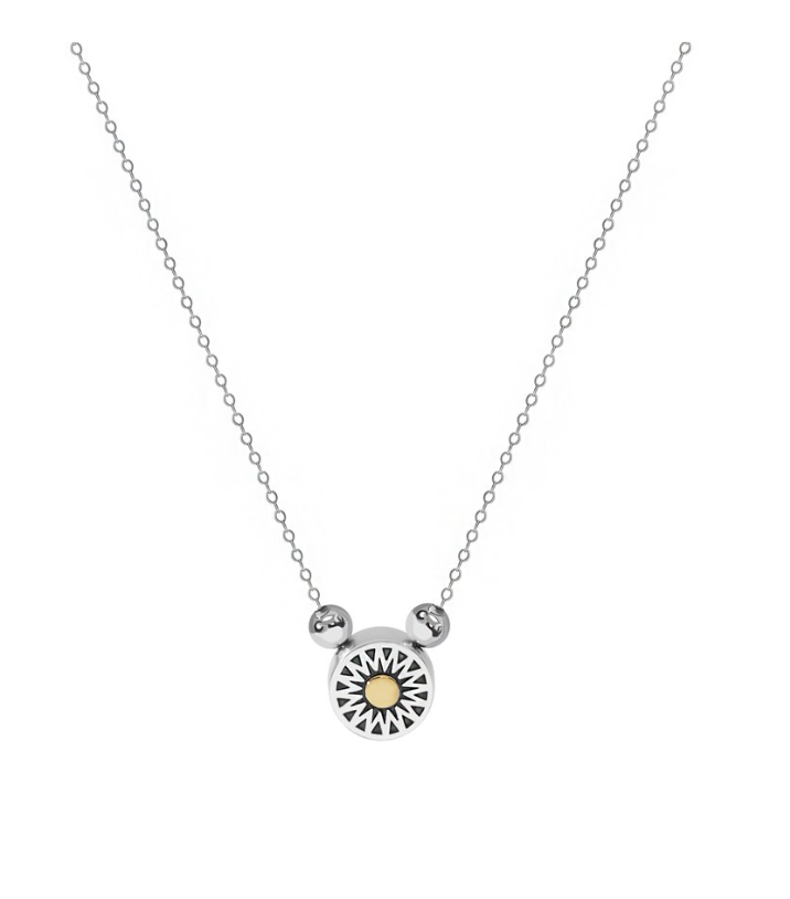 Mini Beaded Crown Sun Necklace